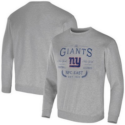 Men's New York Giants Gray NFL x Darius Rucker Collection Pullover Sweatshirt