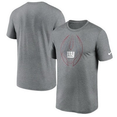 Men's New York Giants Heathered Charcoal Legend Icon T-Shirt