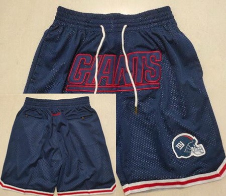 Men's New York Giants Navy Just Don Shorts