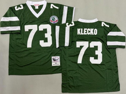 Men's New York Jets #73 Joe Klecko Green 1984 Throwback Jersey