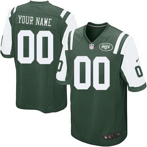 Men's New York Jets Customized Game Green Jersey