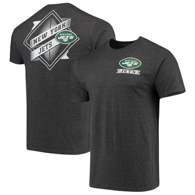 Men's New York Jets Iconic Retro Diamond Scroll Printed T-Shirt 0925