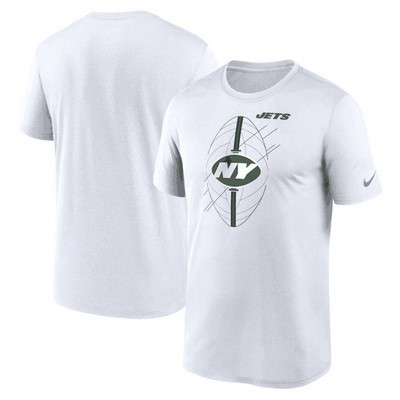 Men's New York Jets White Legend Icon Performance T Shirt