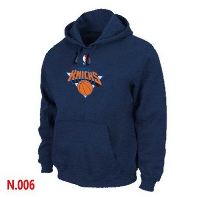 Men's New York Knicks Navy Blue Printed Pullover Hoodie