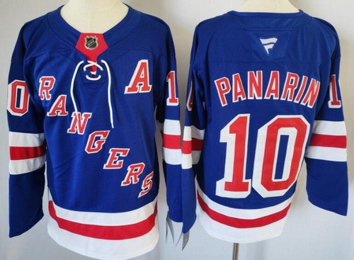 Men's New York Rangers #10 Artemi Panarin Blue Authentic Jersey