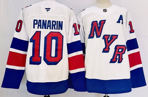 Men's New York Rangers #10 Artemi Panarin White 2024 Stadium Series Authentic Jersey