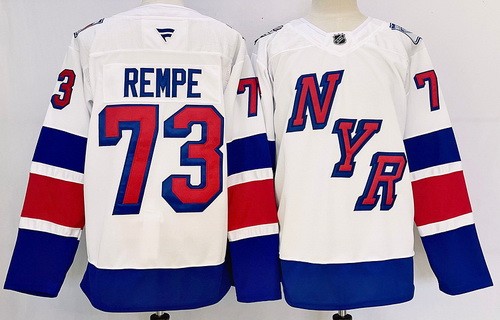 Men's New York Rangers #73 Matt Rempe White 2024 Stadium Series Authentic Jersey