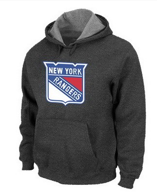 Men's New York Rangers Dark Gray Printed Pullover Hoodie