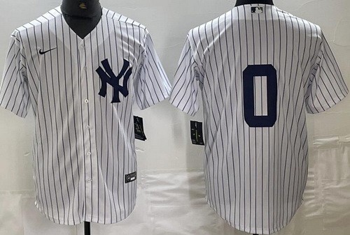 Men's New York Yankees #0 Marcus Stroman White Cool Base Jersey