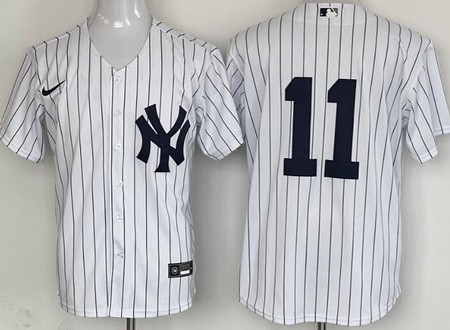 Men's New York Yankees #11 Anthony Volpe White Cool Base Jersey