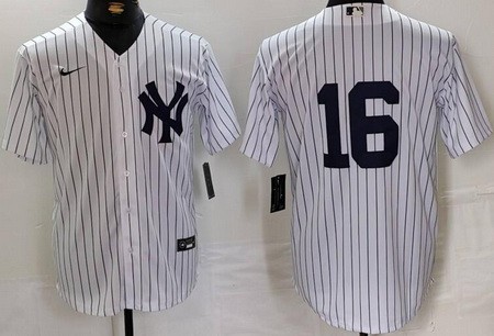 Men's New York Yankees #16 Whitey Ford White Cool Base Jersey