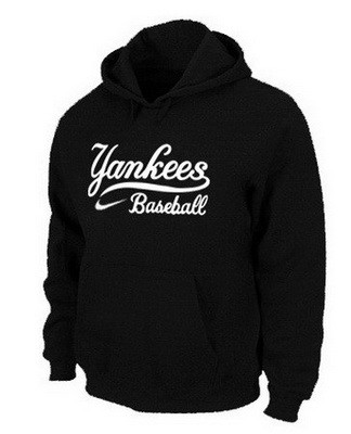 Men's New York Yankees Black Printed Pullover Hoodie