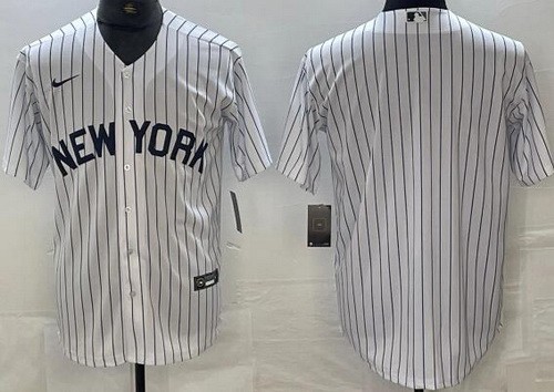 Men's New York Yankees Blank White Alternate Cool Base Jersey