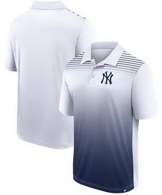 Men's New York Yankees White Navy Sandlot Game Polo