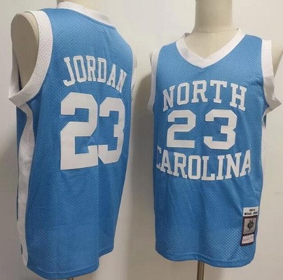 Men's North Carolina Tar Heels #23 Michael Jordan Blue 1983 College Basketball Jersey