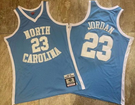 Men's North Carolina Tar Heels #23 Michael Jordan Light Blue 1983 Authentic Jersey