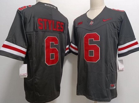 Men's Ohio State Buckeyes #6 Sonny Styles Black FUSE College Football Jersey