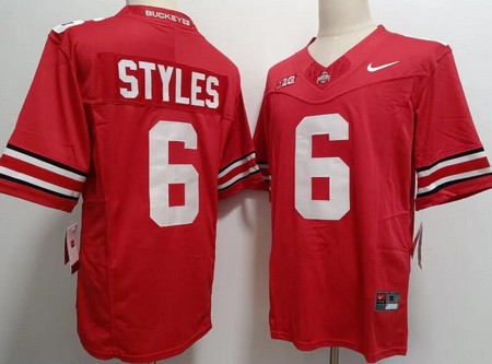 Men's Ohio State Buckeyes #6 Sonny Styles Red FUSE College Football Jersey