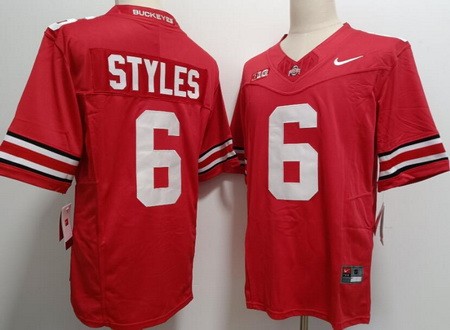 Men's Ohio State Buckeyes #6 Sonny Styles Red FUSE College Football Jersey