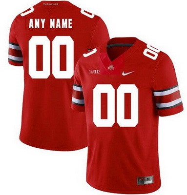 Men's Ohio State Buckeyes Custom Limited Red FUSE College Football Jersey