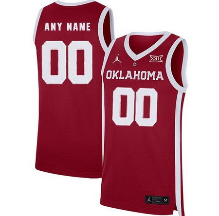 Men's Oklahoma Sooners Customized Red 2019 College Basketball Jersey