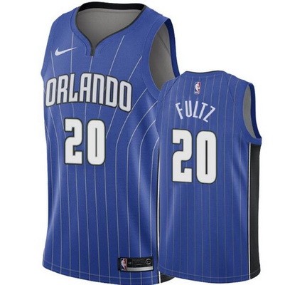 Men's Orlando Magic #20 Markelle Fultz Blue Icon Hot Press Jersey