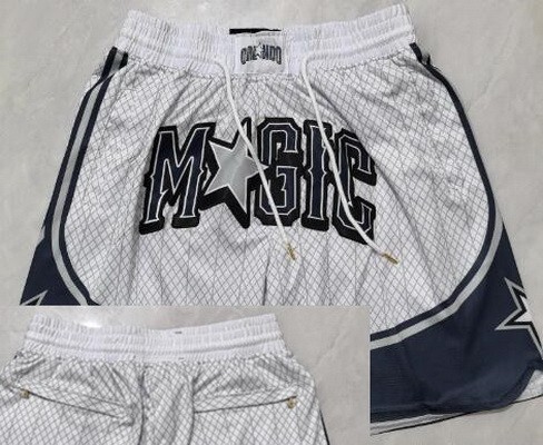 Men's Orlando Magic White 2024 City Just Don Shorts