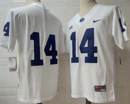 Men's Penn State Nittany Lions #14 Sean Clifford White College Football Jersey