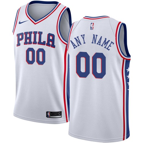 Men's Philadelphia 76ers Customized White Icon Swingman Nike Jersey