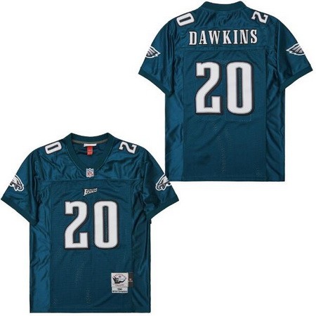 Men's Philadelphia Eagles #20 Brian Dawkins Green 1996 Throwback Jersey