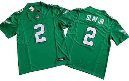 Men's Philadelphia Eagles #2 Darius Slay Jr Limited Green Alternate FUSE Vapor Jersey
