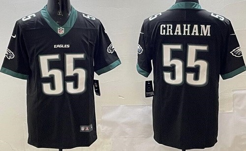 Men's Philadelphia Eagles #55 Brandon Graham Limited Black Vapor Jersey
