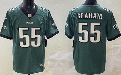 Men's Philadelphia Eagles #55 Brandon Graham Limited Midnight Green Vapor Jersey