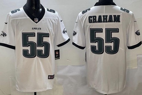 Men's Philadelphia Eagles #55 Brandon Graham Limited White Vapor Jersey