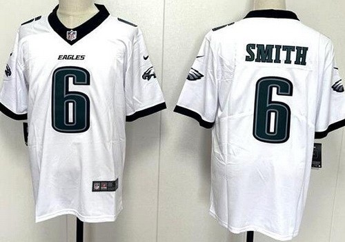 Men's Philadelphia Eagles #6 DeVonta Smith Limited White Vapor Jersey