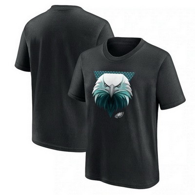 Men's Philadelphia Eagles Black 2024 Draft Illustrated T Shirt