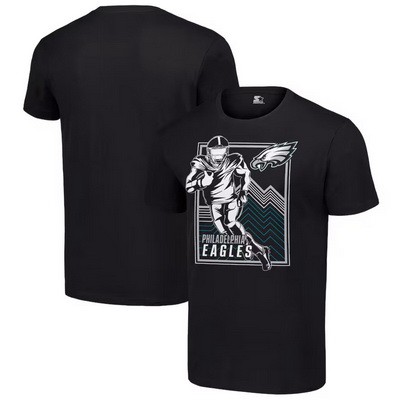 Men's Philadelphia Eagles Black Graphic Shield Logo T Shirt