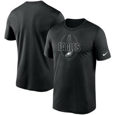Men's Philadelphia Eagles Black Icon Performance T-Shirt