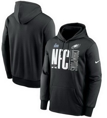 Men's Philadelphia Eagles Black Printed Pullover Hoodie 302516