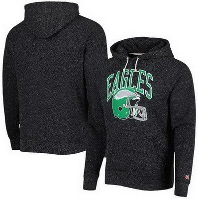 Men's Philadelphia Eagles Black Printed Pullover Hoodie 302520