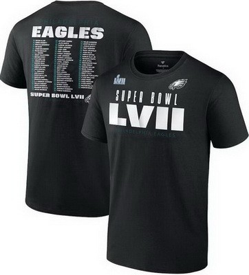 Men's Philadelphia Eagles Black Printed T Shirt 302246