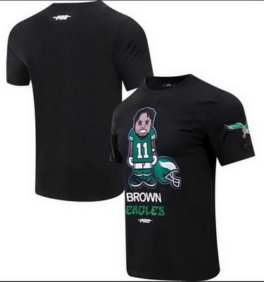 Men's Philadelphia Eagles Black Printed T Shirt 302572