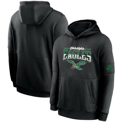 Men's Philadelphia Eagles Black Pullover Hoodie 8014