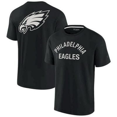 Men's Philadelphia Eagles Black Super Soft Short Sleeve T Shirt