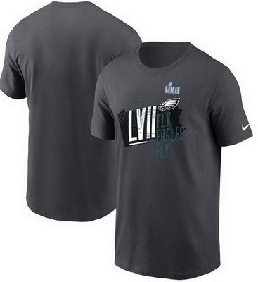 Men's Philadelphia Eagles Dark Gray Printed T Shirt 302230