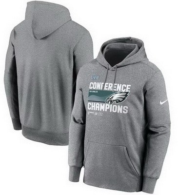 Men's Philadelphia Eagles Gray Printed Pullover Hoodie 302514