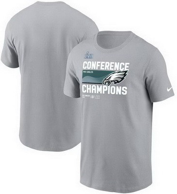 Men's Philadelphia Eagles Gray Printed T Shirt 302240