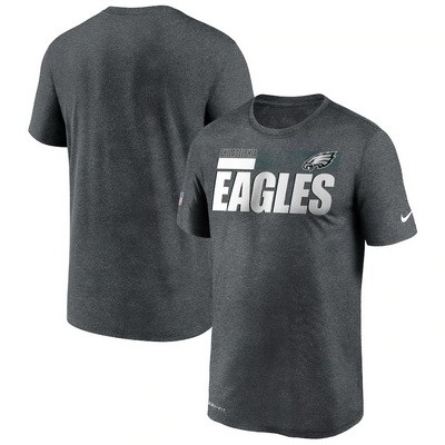 Men's Philadelphia Eagles Gray Sideline Impact Legend Performance T Shirt 511