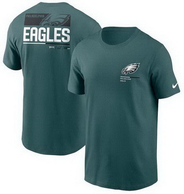 Men's Philadelphia Eagles Green Printed T Shirt 302226