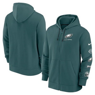 Men's Philadelphia Eagles Green Surrey Full Zip Hoodie